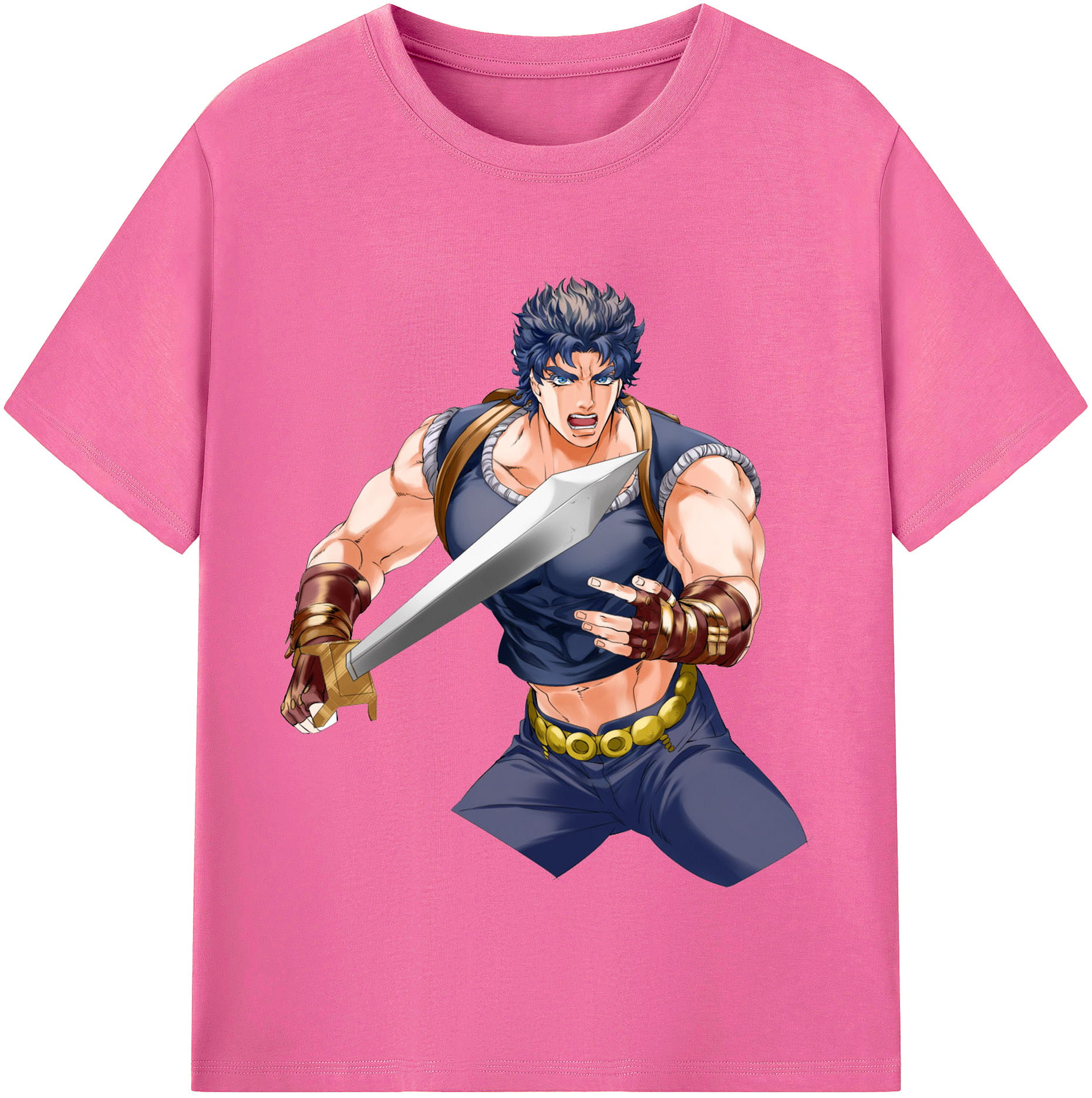 （画像用） ジョジョの奇妙な冒険 /ジョナサン?ジョースター JoJo's Bizarre Adventure Jonathan Joestar レディースカジュアルプリントTシャツ（綿100％）